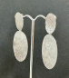 Preview: Ohrhänger Oval Silber rhod.